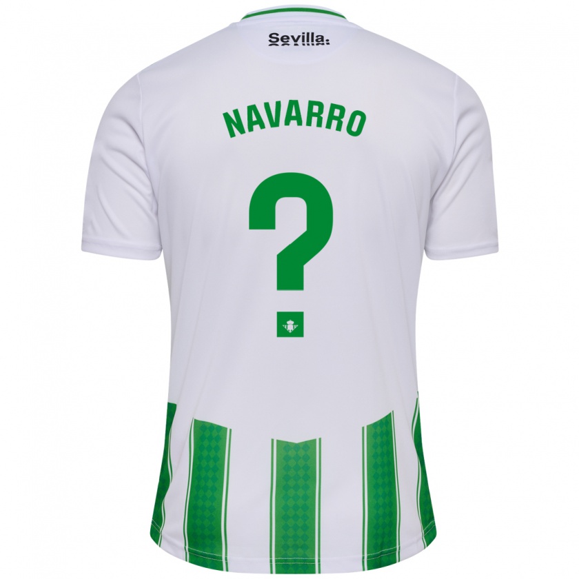 Kandiny Enfant Maillot Juan Carlos Navarro #0 Blanc Tenues Domicile 2023/24 T-Shirt