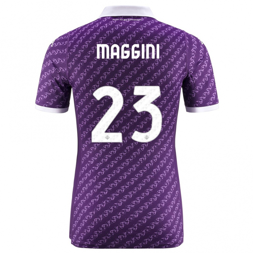 Kandiny Enfant Maillot Filippo Maggini #23 Violet Tenues Domicile 2023/24 T-Shirt