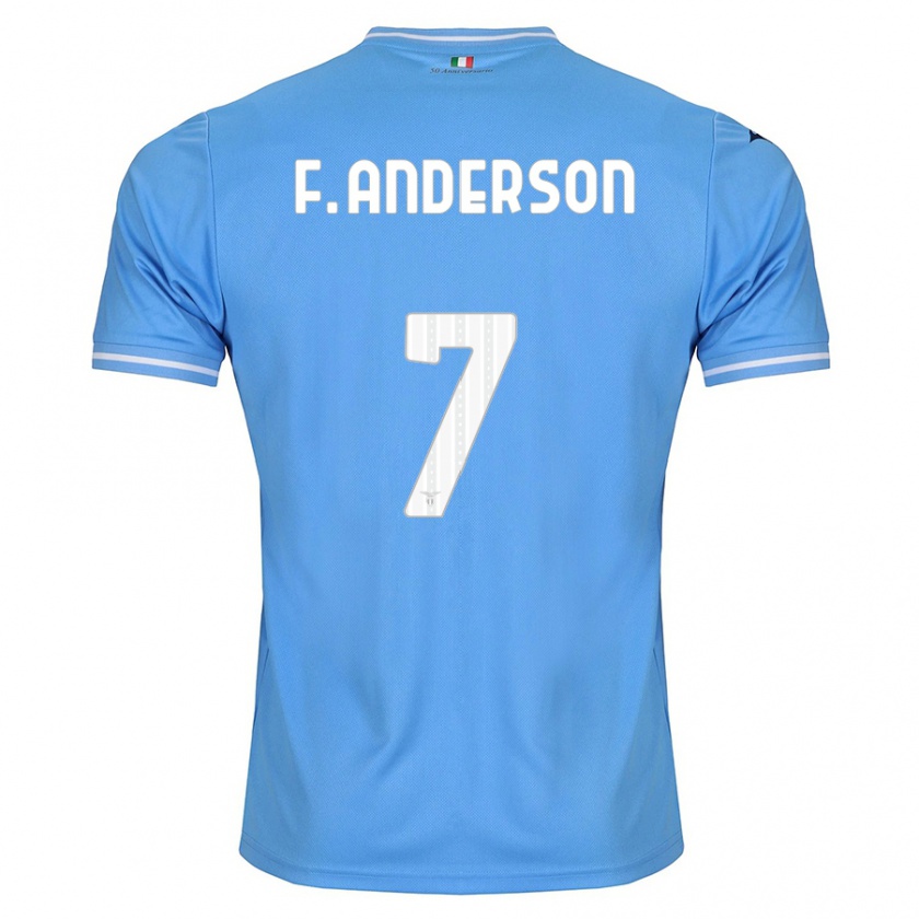 Kandiny Enfant Maillot Felipe Anderson #7 Bleu Tenues Domicile 2023/24 T-Shirt
