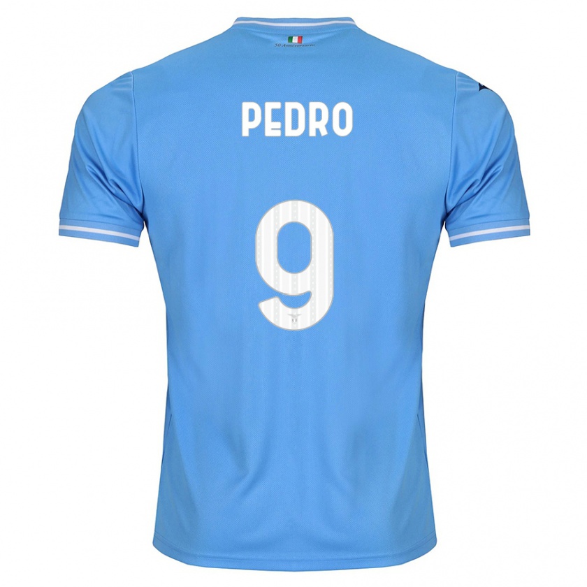 Kandiny Enfant Maillot Pedro #9 Bleu Tenues Domicile 2023/24 T-Shirt