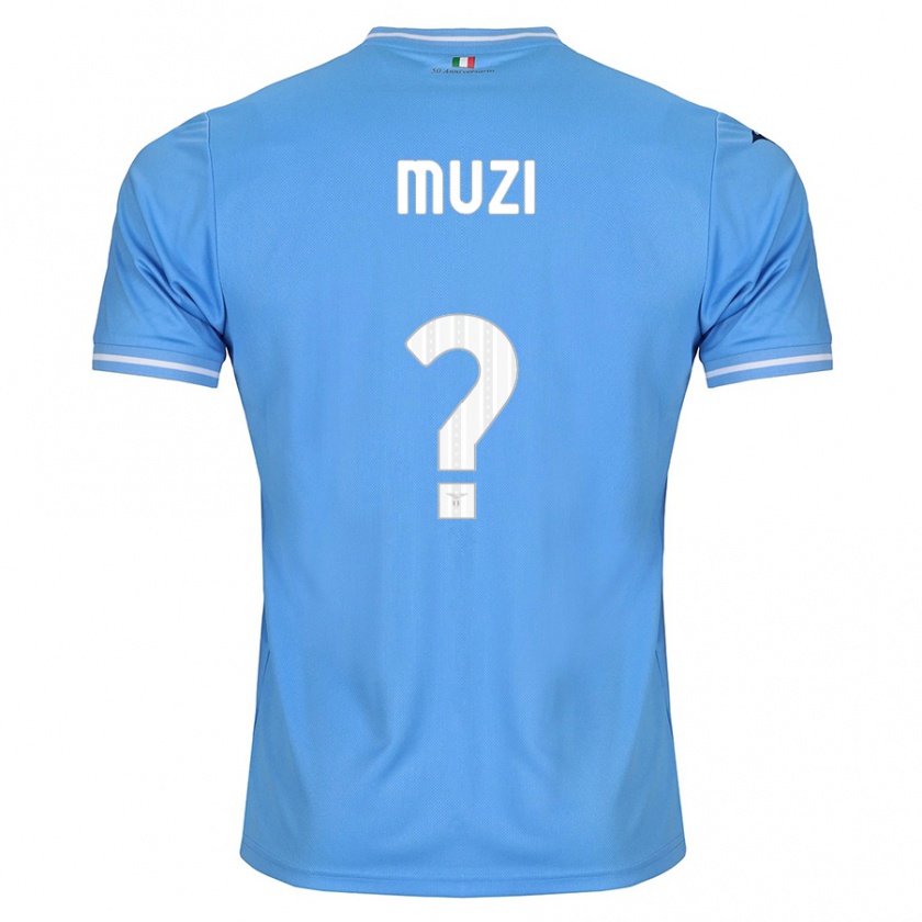 Kandiny Enfant Maillot Pietro Muzi #0 Bleu Tenues Domicile 2023/24 T-Shirt