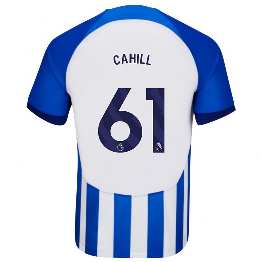 Kandiny Enfant Maillot Killian Cahill #61 Bleu Tenues Domicile 2023/24 T-Shirt