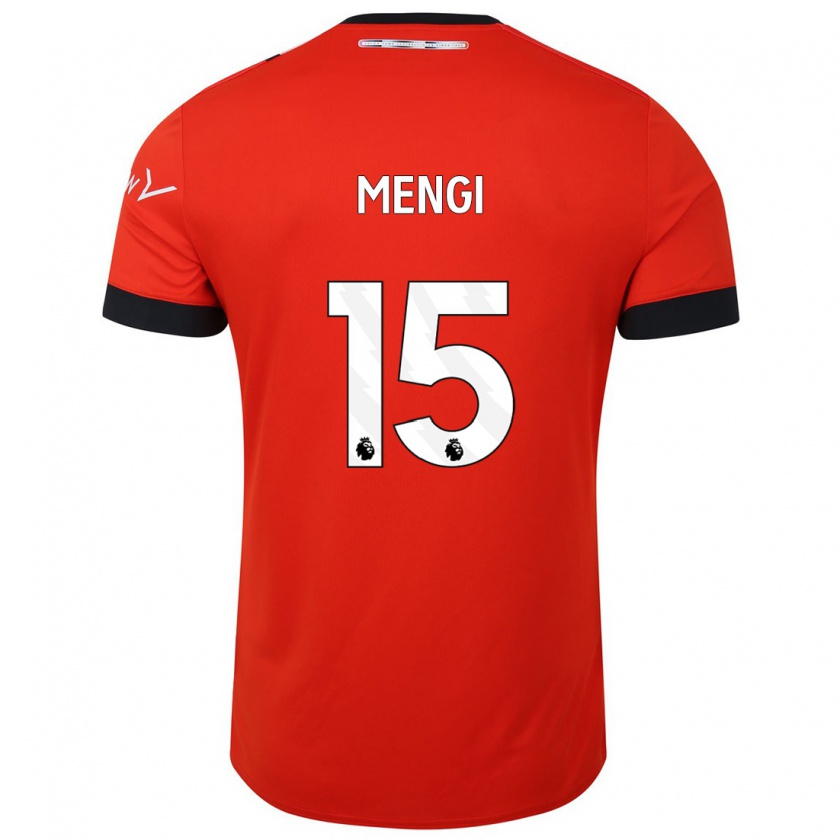 Kandiny Enfant Maillot Teden Mengi #15 Rouge Tenues Domicile 2023/24 T-Shirt