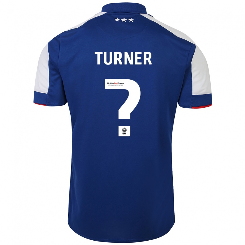 Kandiny Enfant Maillot Steven Turner #0 Bleu Tenues Domicile 2023/24 T-Shirt