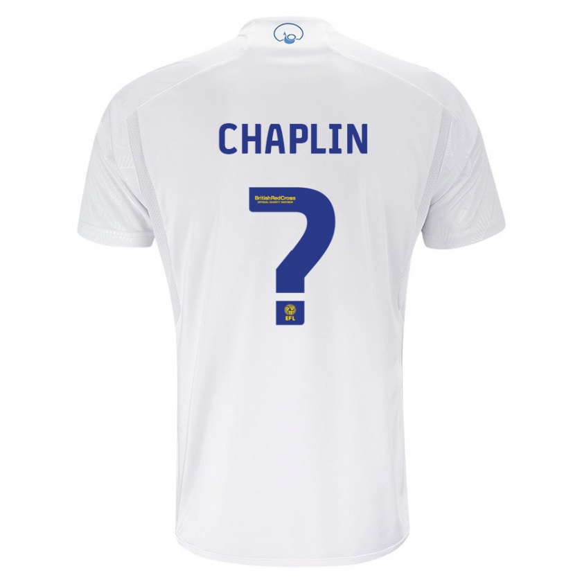 Kandiny Enfant Maillot Rhys Chadwick-Chaplin #0 Blanc Tenues Domicile 2023/24 T-Shirt