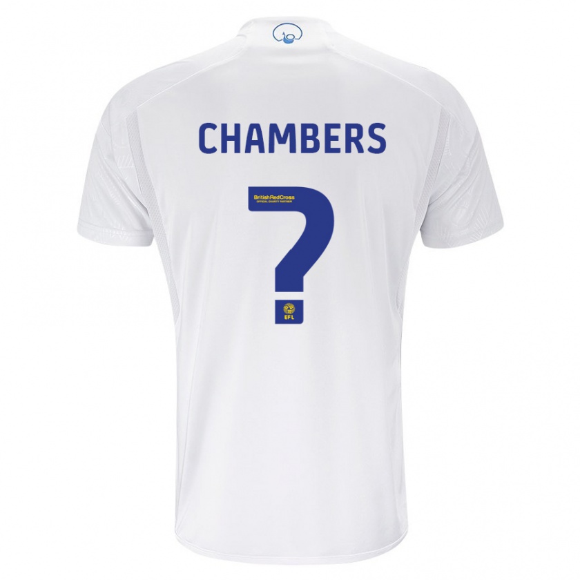 Kandiny Enfant Maillot Sam Chambers #0 Blanc Tenues Domicile 2023/24 T-Shirt