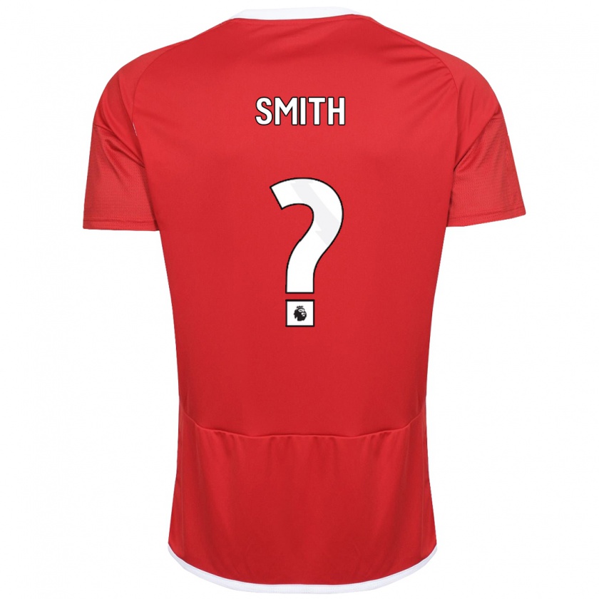 Kandiny Enfant Maillot Zac Smith #0 Rouge Tenues Domicile 2023/24 T-Shirt
