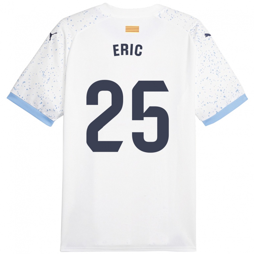 Kandiny Enfant Maillot Eric García #25 Blanc Tenues Extérieur 2023/24 T-Shirt