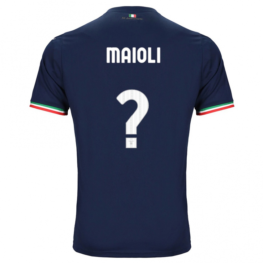Kandiny Enfant Maillot Francesco Maioli #0 Marin Tenues Extérieur 2023/24 T-Shirt