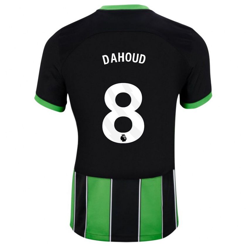 Kandiny Enfant Maillot Mahmoud Dahoud #8 Vert Noir Tenues Extérieur 2023/24 T-Shirt