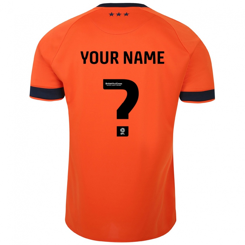 Kandiny Enfant Maillot Votre Nom #0 Orange Tenues Extérieur 2023/24 T-Shirt