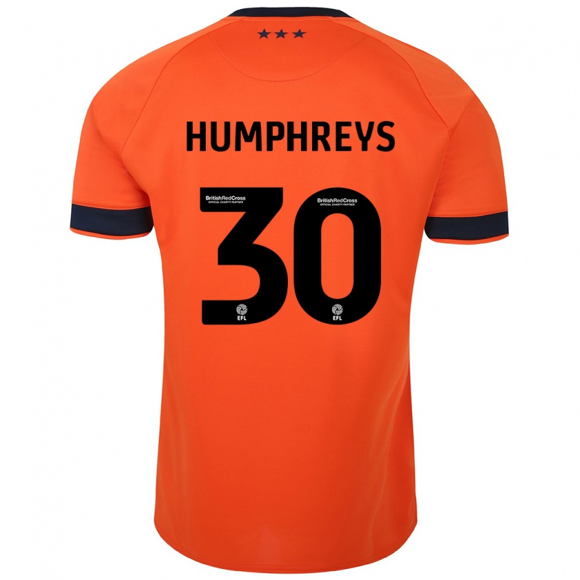 Kandiny Enfant Maillot Cameron Humphreys #30 Orange Tenues Extérieur 2023/24 T-Shirt