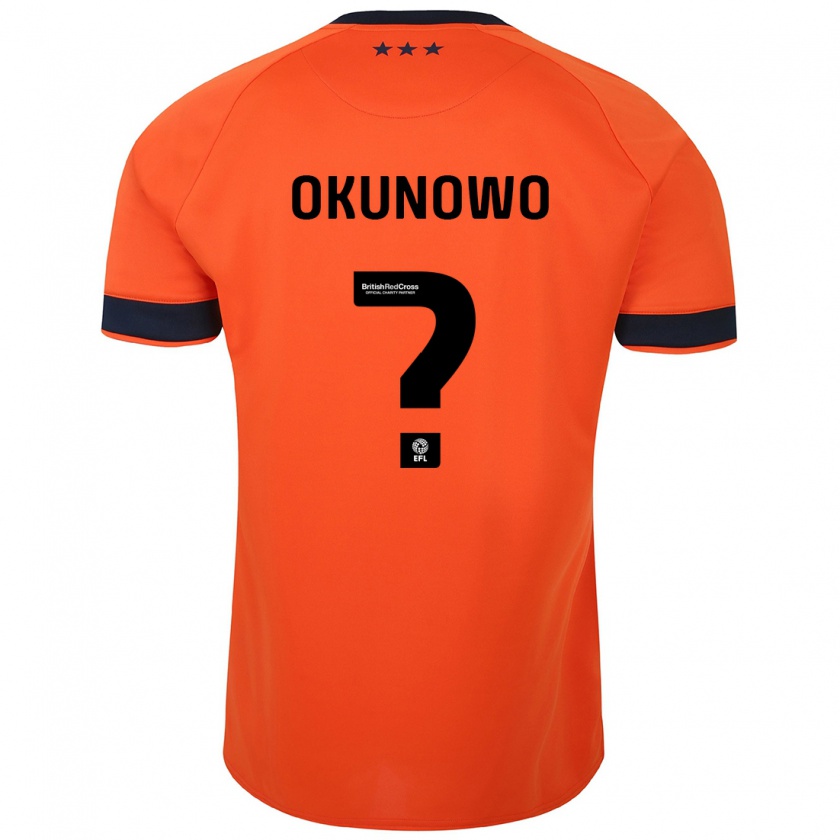 Kandiny Enfant Maillot Emmanuel Okunowo #0 Orange Tenues Extérieur 2023/24 T-Shirt