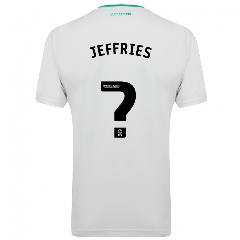 Kandiny Enfant Maillot Josh Jeffries #0 Blanc Tenues Extérieur 2023/24 T-Shirt