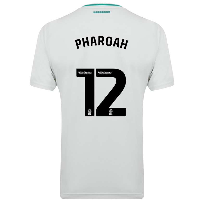 Kandiny Enfant Maillot Sophia Pharoah #12 Blanc Tenues Extérieur 2023/24 T-Shirt