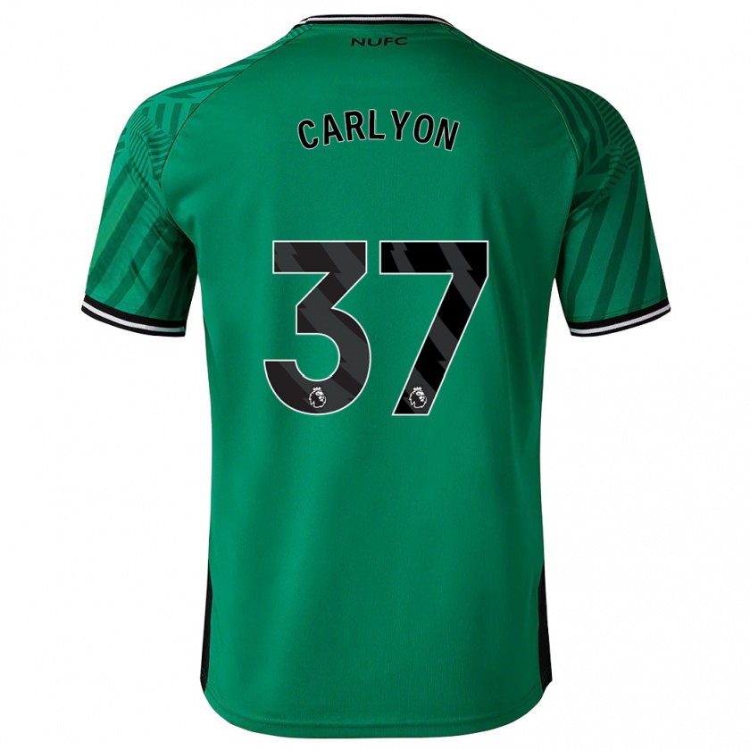 Kandiny Enfant Maillot Nathan Carlyon #37 Vert Tenues Extérieur 2023/24 T-Shirt