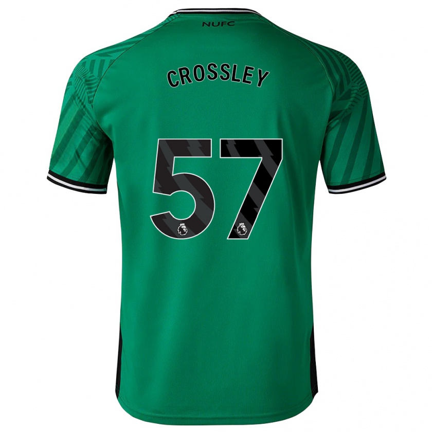 Kandiny Enfant Maillot Kyle Crossley #57 Vert Tenues Extérieur 2023/24 T-Shirt