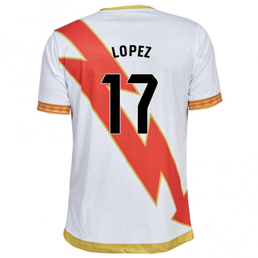 Kandiny Homme Maillot Unai López #17 Blanc Tenues Domicile 2023/24 T-Shirt