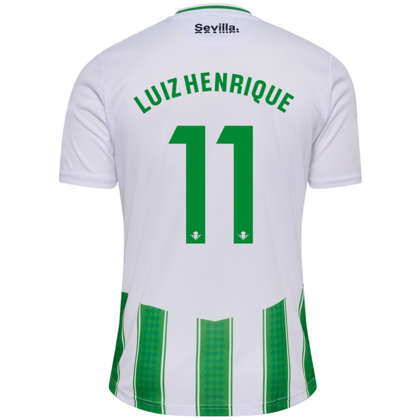 Kandiny Homme Maillot Luiz Henrique #11 Blanc Tenues Domicile 2023/24 T-Shirt