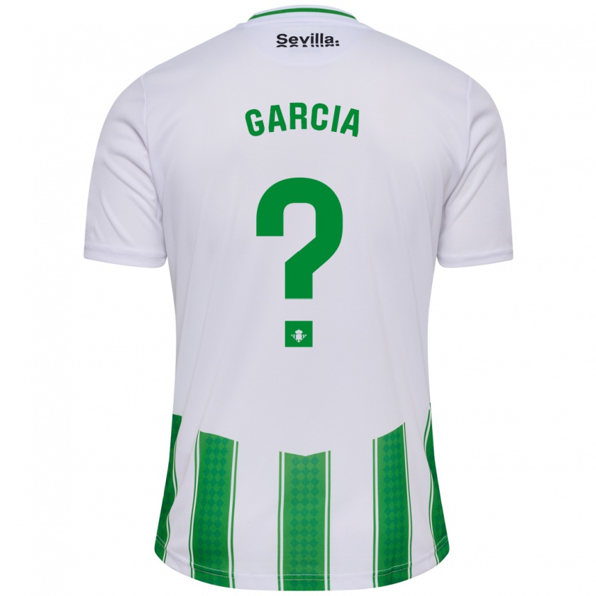Kandiny Homme Maillot Pablo García #0 Blanc Tenues Domicile 2023/24 T-Shirt