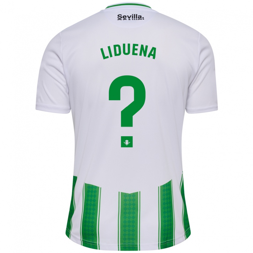 Kandiny Homme Maillot Rubén Lidueña #0 Blanc Tenues Domicile 2023/24 T-Shirt