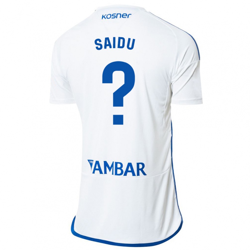 Kandiny Homme Maillot Yussif Saidu #0 Blanc Tenues Domicile 2023/24 T-Shirt