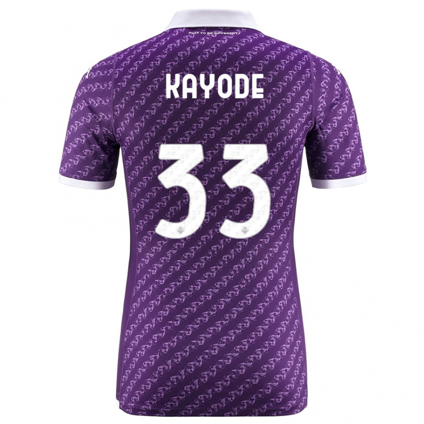 Kandiny Homme Maillot Michael Kayode #33 Violet Tenues Domicile 2023/24 T-Shirt