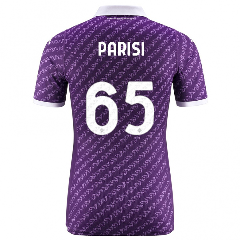 Kandiny Homme Maillot Fabiano Parisi #65 Violet Tenues Domicile 2023/24 T-Shirt