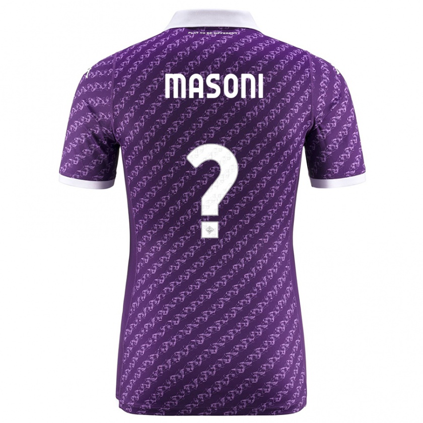 Kandiny Homme Maillot Tommaso Masoni #0 Violet Tenues Domicile 2023/24 T-Shirt