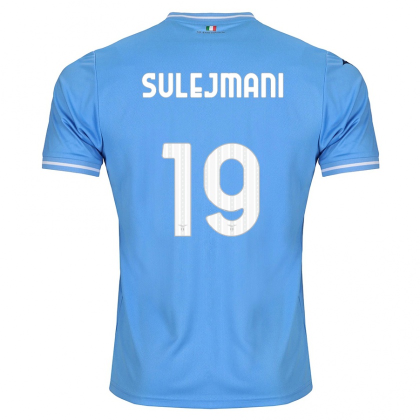 Kandiny Homme Maillot Flavio Sulejmani #19 Bleu Tenues Domicile 2023/24 T-Shirt