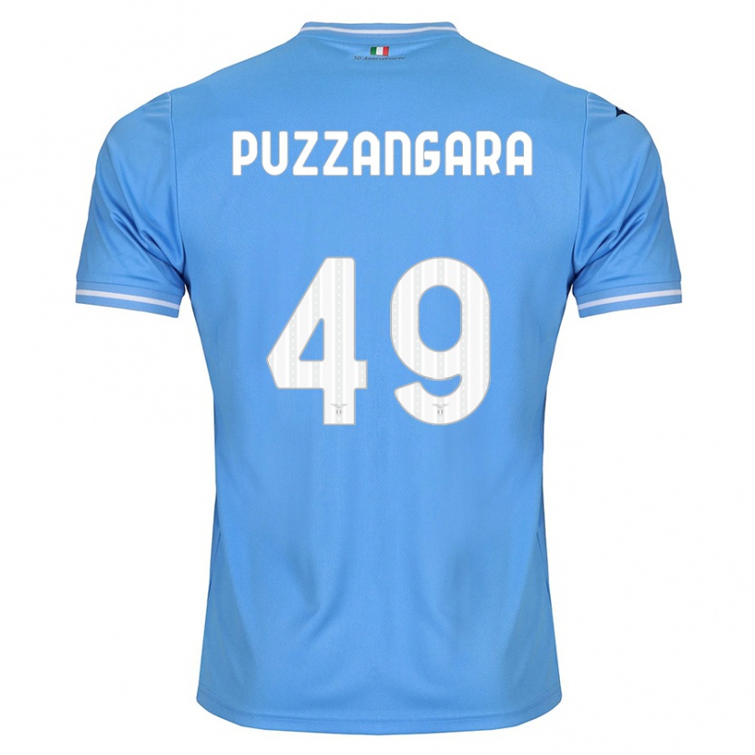 Kandiny Homme Maillot Angelo Antonio Puzzangara #49 Bleu Tenues Domicile 2023/24 T-Shirt