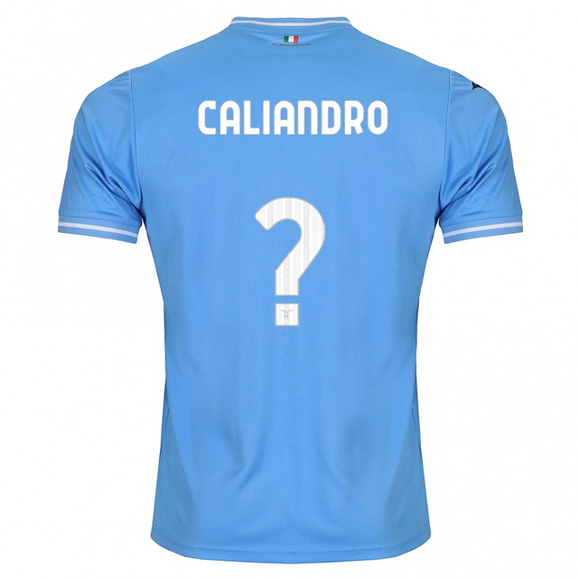 Kandiny Homme Maillot Stanislao Caliandro #0 Bleu Tenues Domicile 2023/24 T-Shirt