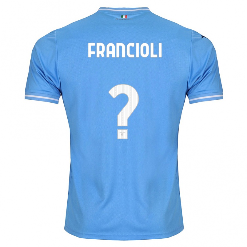 Kandiny Homme Maillot Diego Francioli #0 Bleu Tenues Domicile 2023/24 T-Shirt