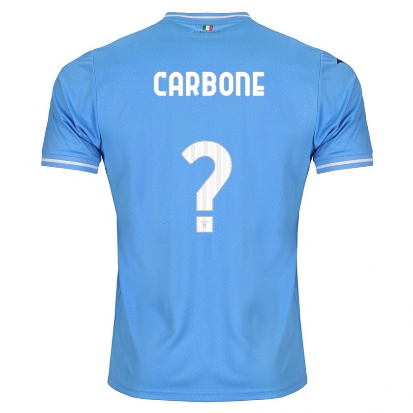 Kandiny Homme Maillot Giovanni Carbone #0 Bleu Tenues Domicile 2023/24 T-Shirt