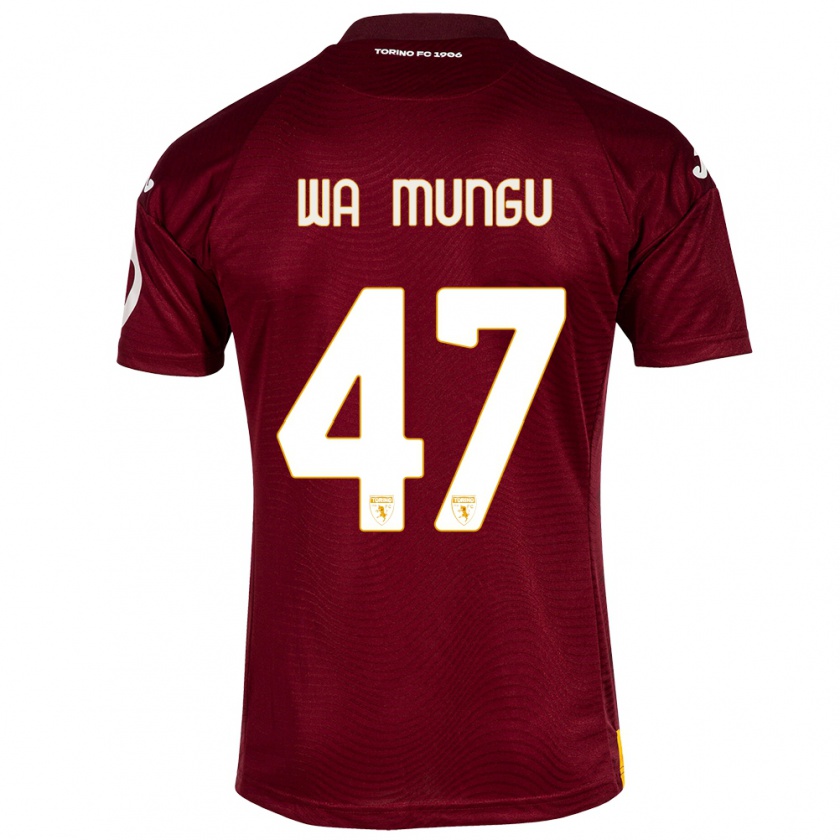 Kandiny Homme Maillot Vimoj Muntu Wa Mungu #47 Rouge Foncé Tenues Domicile 2023/24 T-Shirt
