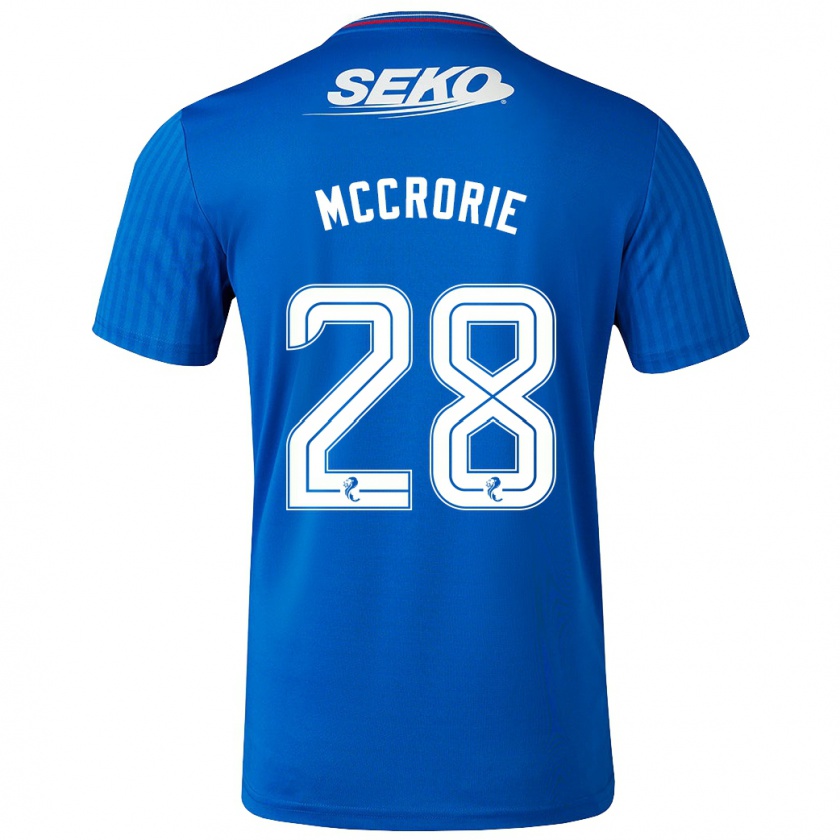 Kandiny Homme Maillot Robby Mccrorie #28 Bleu Tenues Domicile 2023/24 T-Shirt