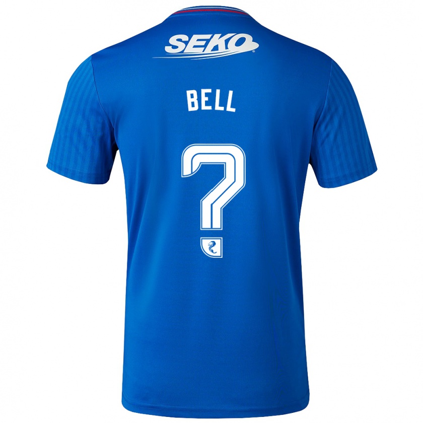 Kandiny Homme Maillot Cameron Bell #0 Bleu Tenues Domicile 2023/24 T-Shirt