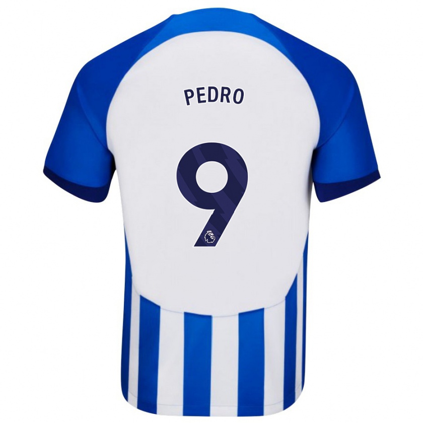 Kandiny Homme Maillot João Pedro #9 Bleu Tenues Domicile 2023/24 T-Shirt