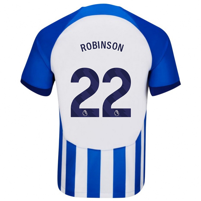 Kandiny Homme Maillot Katie Robinson #22 Bleu Tenues Domicile 2023/24 T-Shirt
