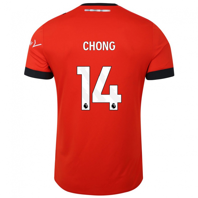 Kandiny Homme Maillot Tahith Chong #14 Rouge Tenues Domicile 2023/24 T-Shirt