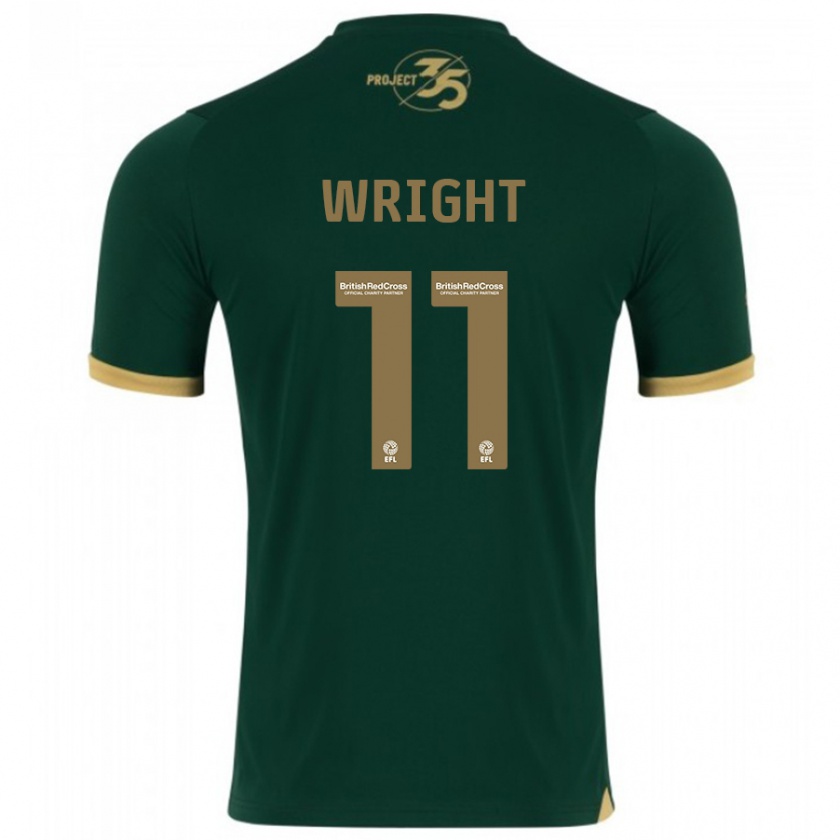 Kandiny Homme Maillot Callum Wright #11 Vert Tenues Domicile 2023/24 T-Shirt