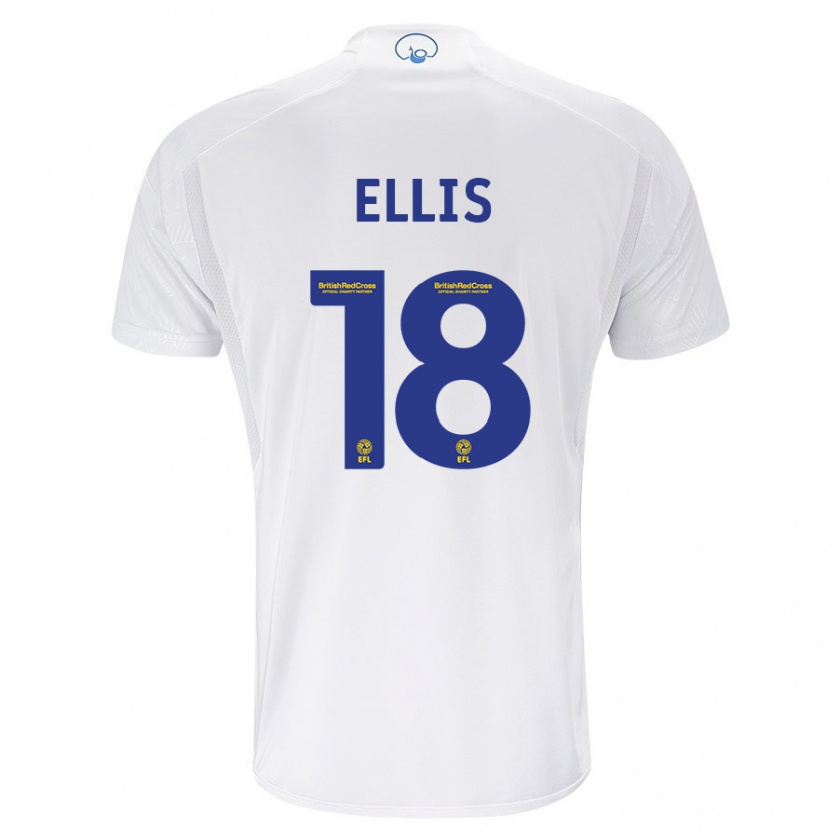 Kandiny Homme Maillot Macy Ellis #18 Blanc Tenues Domicile 2023/24 T-Shirt