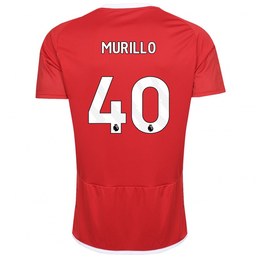 Kandiny Homme Maillot Murillo #40 Rouge Tenues Domicile 2023/24 T-Shirt