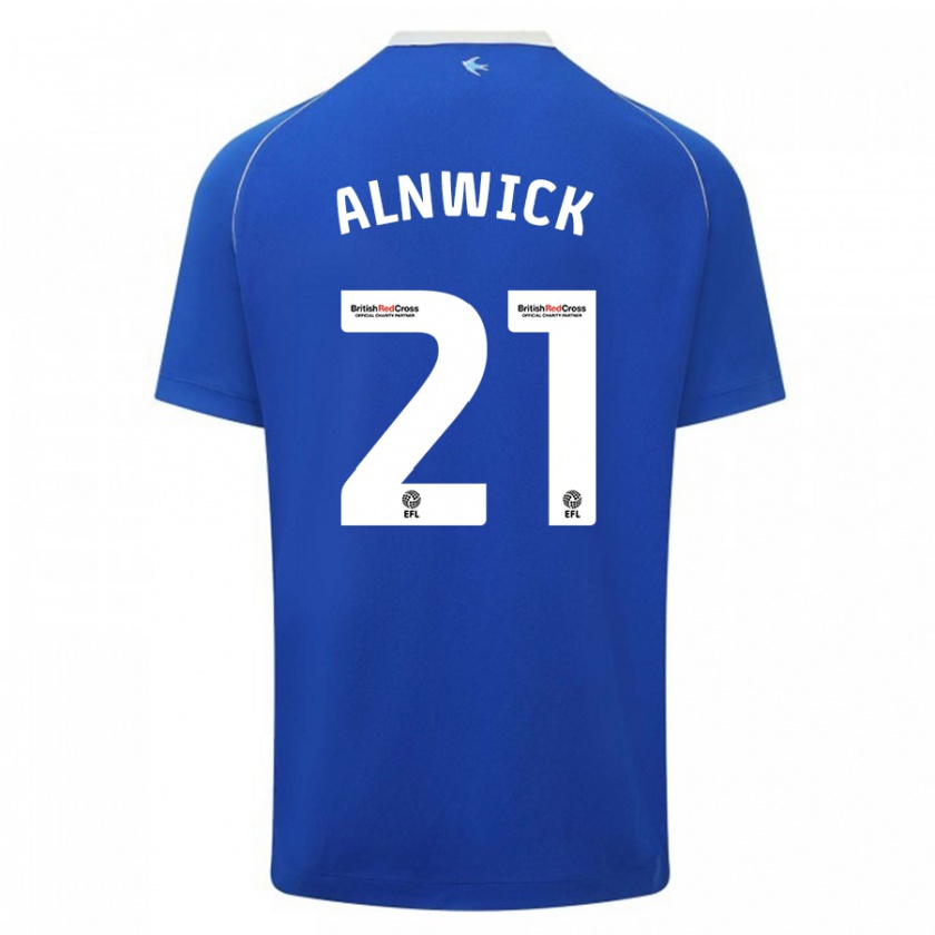Kandiny Homme Maillot Jak Alnwick #21 Bleu Tenues Domicile 2023/24 T-Shirt