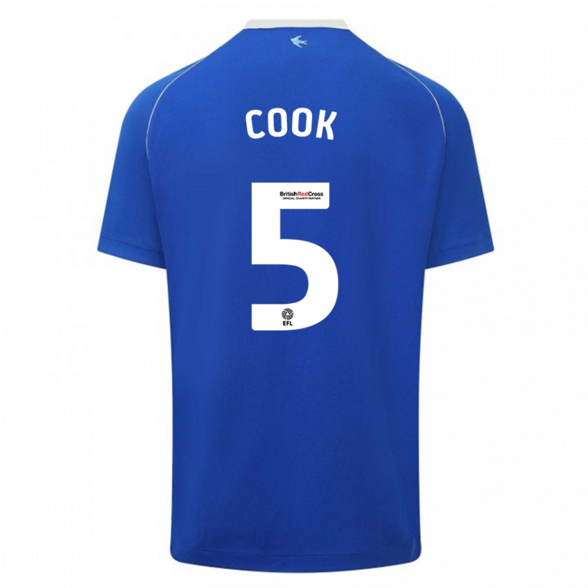 Kandiny Homme Maillot Freddie Cook #5 Bleu Tenues Domicile 2023/24 T-Shirt