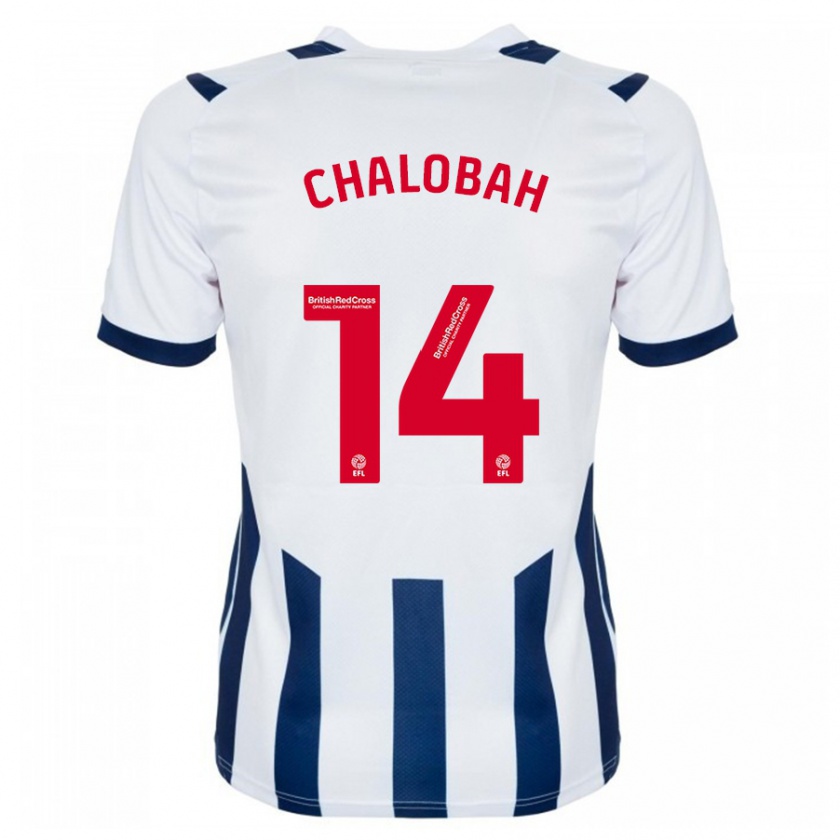 Kandiny Homme Maillot Nathaniel Chalobah #14 Blanc Tenues Domicile 2023/24 T-Shirt