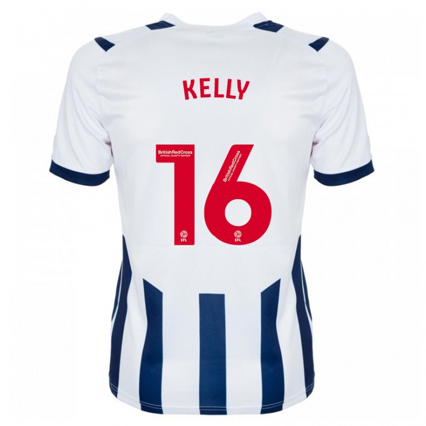 Kandiny Homme Maillot Martin Kelly #16 Blanc Tenues Domicile 2023/24 T-Shirt