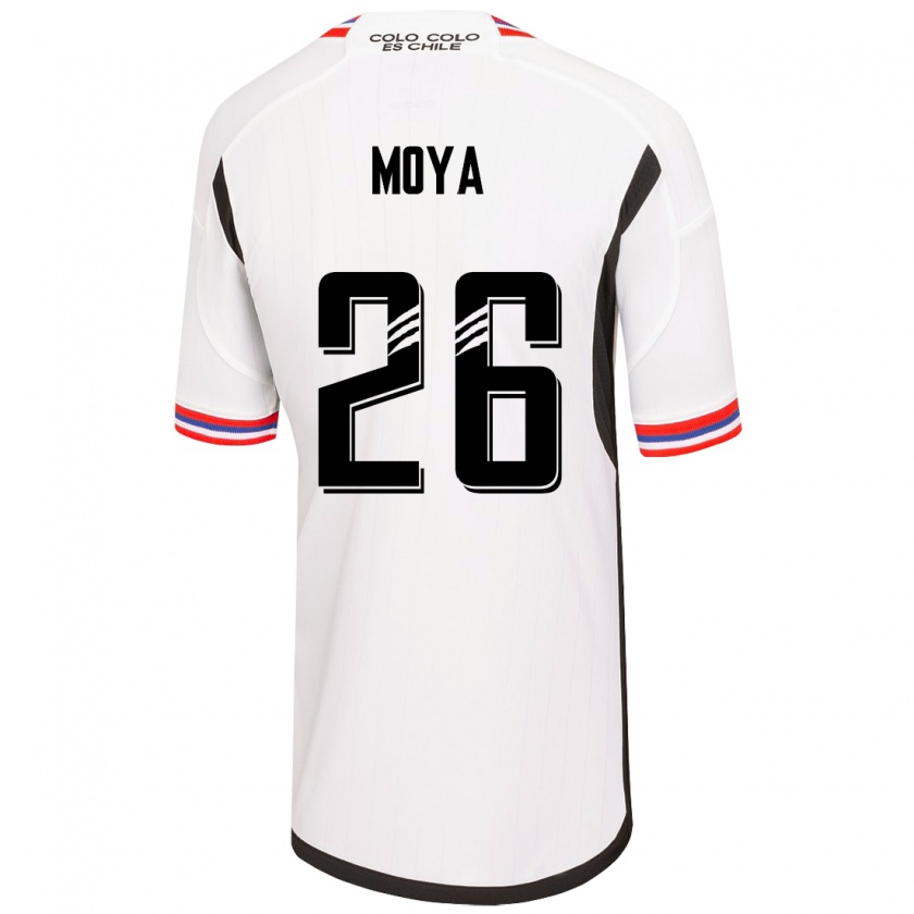 Kandiny Homme Maillot Matías Moya #26 Blanc Tenues Domicile 2023/24 T-Shirt
