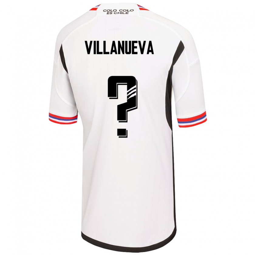 Kandiny Homme Maillot Eduardo Villanueva #0 Blanc Tenues Domicile 2023/24 T-Shirt