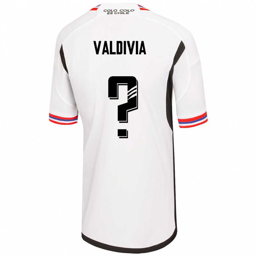 Kandiny Homme Maillot Felipe Valdivia #0 Blanc Tenues Domicile 2023/24 T-Shirt
